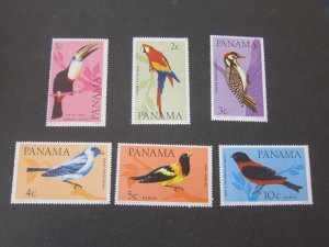 Panama 1965 Sc 462-62C,C337-38 bird set MNH