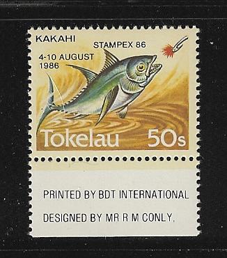 Tokelau 1986 stampex overprint Mint sc 110