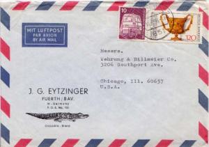 Germany, Airmail, Trains, Advertising, Reptiles