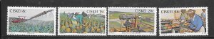 South Africa Ciskei #38-41 MNH Set of 4 Singles (my6)