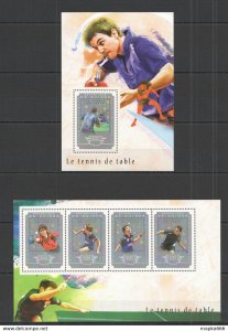 2014 Guinea Tennis Sport Table Tennis Champions Ping-Pong Kb+Bl ** Stamps St659