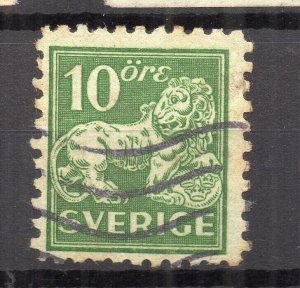 Sweden 1920 Early Issue Fine Used 10ore. NW-218223