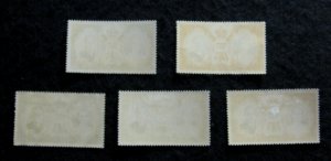 MONACO - SCOTT# 366-370 - MNH - CAT VAL $8.55