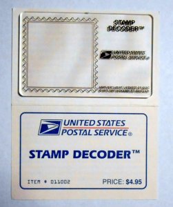 1997 Stamp Decoder device USPS hidden stamp images, no packaging