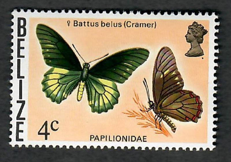 Belize #349 Butterfly Mint Hinged single