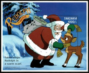 Tanzania 1998 - Rudolph the Reindeer Film, Santa - Souvenir Sheet - 1757 - MNH