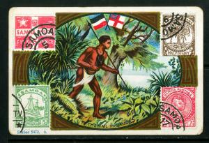 Samoa Stamps Early Trade Card 1940