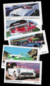 PCBstamps    US #3931-3935 Sgls $1.85(5x37c)Sporty Cars 1950's, (10)