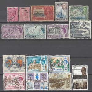 COLLECTION LOT # 2344 BERMUDA 16 STAMPS 1899+ CLEARANCE