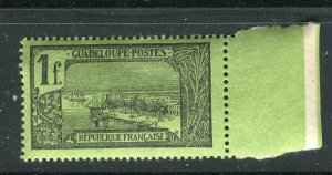 FRENCH GUADELOUPE; 1905 early Pictorial issue MINT MNH unmounted 1Fr.