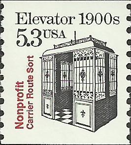 # 2254 MINT NEVER HINGED 1900'S ELEVATOR
