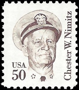 #1869e 50c Great Americans Chester W. Nimitz 1985 Mint NH