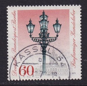 Germany  Berlin #9N433  used  1979 historic street lanterns  60pf