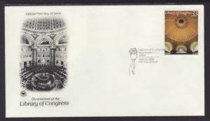 US 3390 Library of Congress PCS U/A FDC