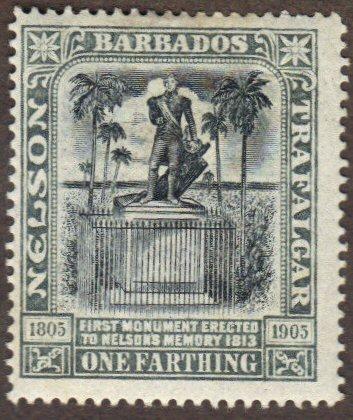 Barbados #102 MH Lord Nelson