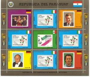 Paraguay Mi.4246 MNH m/s Football-90