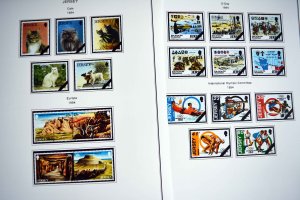 COLOR PRINTED JERSEY 1958-2010 STAMP ALBUM PAGES (198 illustrated pages)