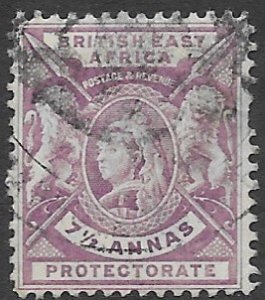 British East Africa 81  1896  7 1/2  annas  fine used