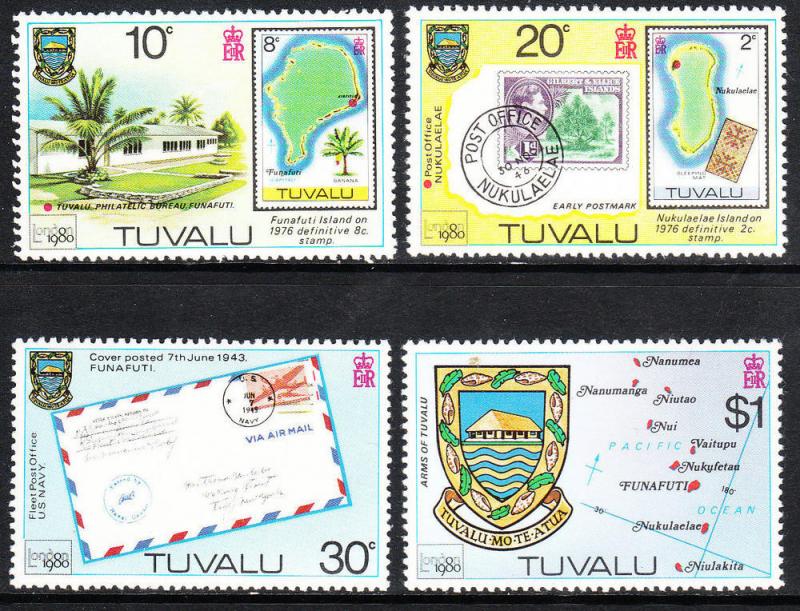 Tuvalu 1980 London 80 133-36 MNH