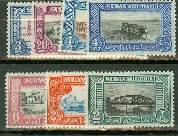 Sudan C35-7, C39-42 MNH CV $22.50