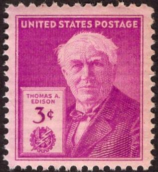 United States 945 - Mint-NH - 3c Thomas A. Edison (1947)