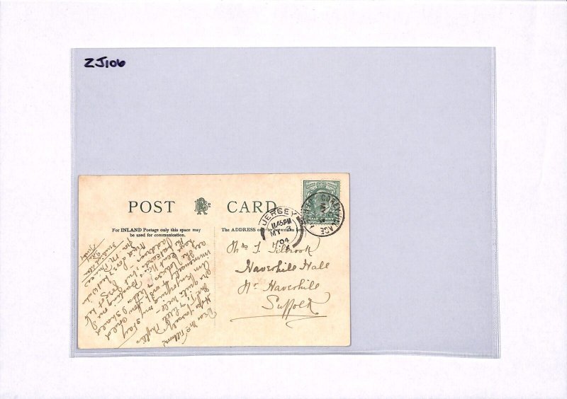 GB Channel Islands JERSEY Postcard *GOREY VILLAGE* CDS 1904 {samwells}ZJ106