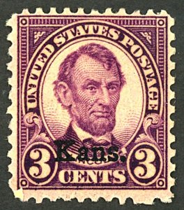 U.S. #661 MINT OG HR 