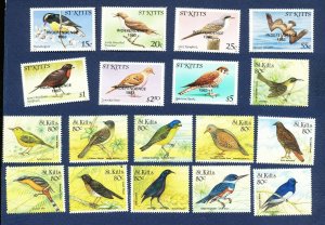 ST KITTS -  - FVF MNH - Birds -