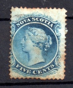 Nova Scotia QV 1860 5c mint MH toned SG12 Cat Val £275 WS15595