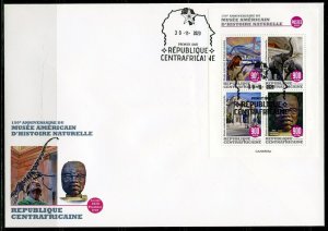 CENTRAL AFRICA 2020 150th ANN OF AMERICAN MUSEUM OF NATURAL HISTORY SHT FDC