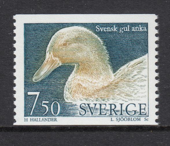 Sweden 1995 MNH Scott #2060A 7.50k Yellow duck