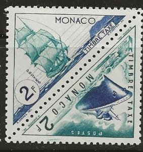 Monaco  ^ Scott # J40A - MH