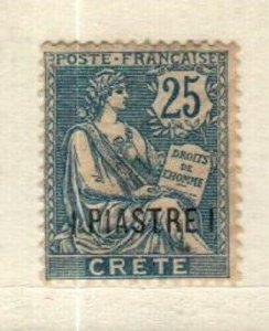 French Offices in Crete Scott 16 Mint hinged [TH979]