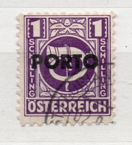 Austria 1946 Early Issue Fine Used 1S. Porto Optd NW-259923