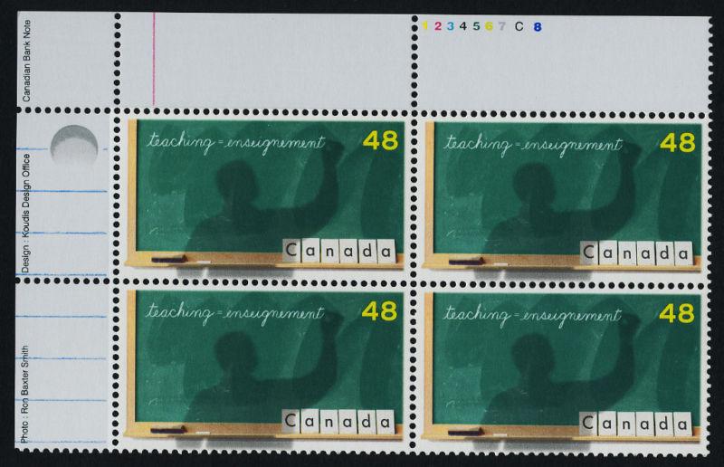 Canada 1961 TL Plate Block MNH United Nations Teacher's Day