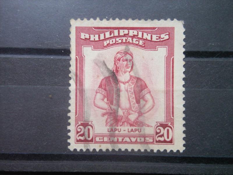 PHILIPPINES, 1955, used 20c, Lapu Scott 597