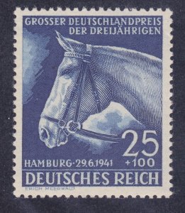Germany B191 MNH 1941 Race Horse - Blue Ribbon Race Hamburg Issue VF