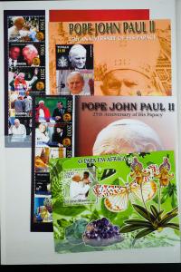 Worldwide Pope John Paul II Stamp Lot