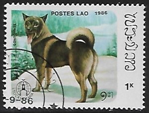 Laos # 738 - Elkhound - unused CTO.....{KlZw}