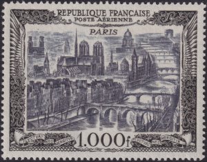 Sc# C27 France 1925 Air view of Paris 1000f MNH airmail issue CV $130.00