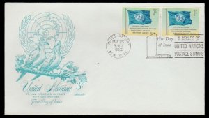 UNITED NATIONS 1962 FDC. # 10