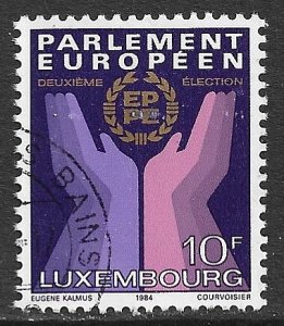 LUXEMBOURG 1984 Second European Parliament Election Issue Sc 702 VFU