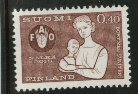 FINLAND SUOMI Scott 416 MH* 1963 FAO stamp