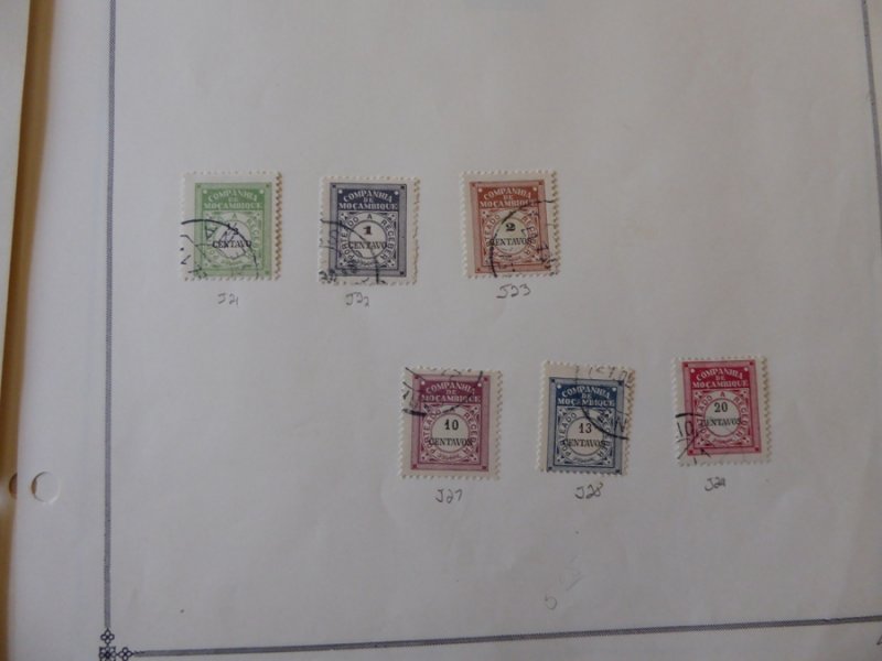 Mozambique Company 1918-1940 Stamp Collection on Scott International Pages