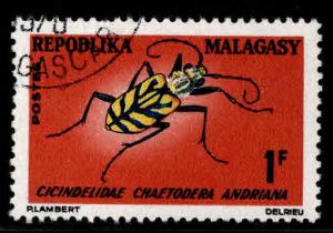 Madagascar Scott 381 Used bug stamp