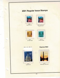 2001 Mint Regular Issue 34c - $12.25 US Postage #3469-73 VF MNH