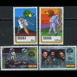 GHANA 1970 - Scott# 386-9 Moon Landing Set of 4 LH