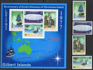 Gilbert Islands Sc# 300-303a MNH 1977 Captain Cook