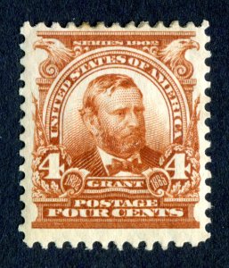 US 1902. Grant. 4c stamp. MH. Sc#303.