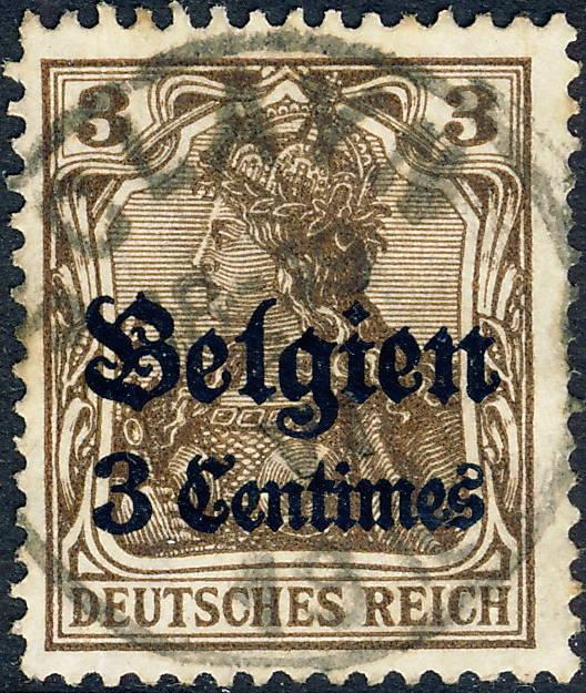 BELGIQUE / Deutsche Besetzung Belgien - 1916 - Mi.1 Used  SCLAYN  (Prov NAMUR)